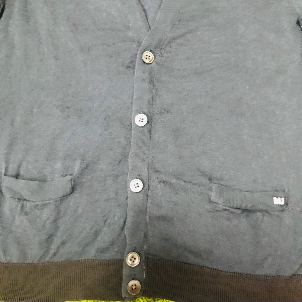 Marc by Marc Jacobs Mens Slate Blue Cardigan size Small - Picture 6 of 8